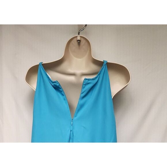 Violet + Claire Sky blue Tank Top Blouse Shirt Sleeveless Overlay Size XL - Picture 5 of 7